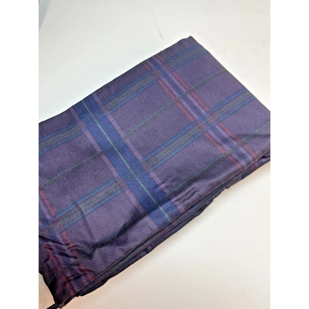 New Pr Ralph Lauren Rutherford Park Purple Plaid 2 Standard Pillowcases NIP